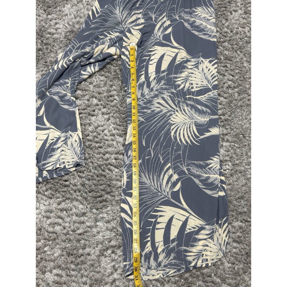 O’Neill Women’s Jumpsuit Wide Leg Boho Tropical Beach Resort Viscose Gray M - Picture 14 of 16